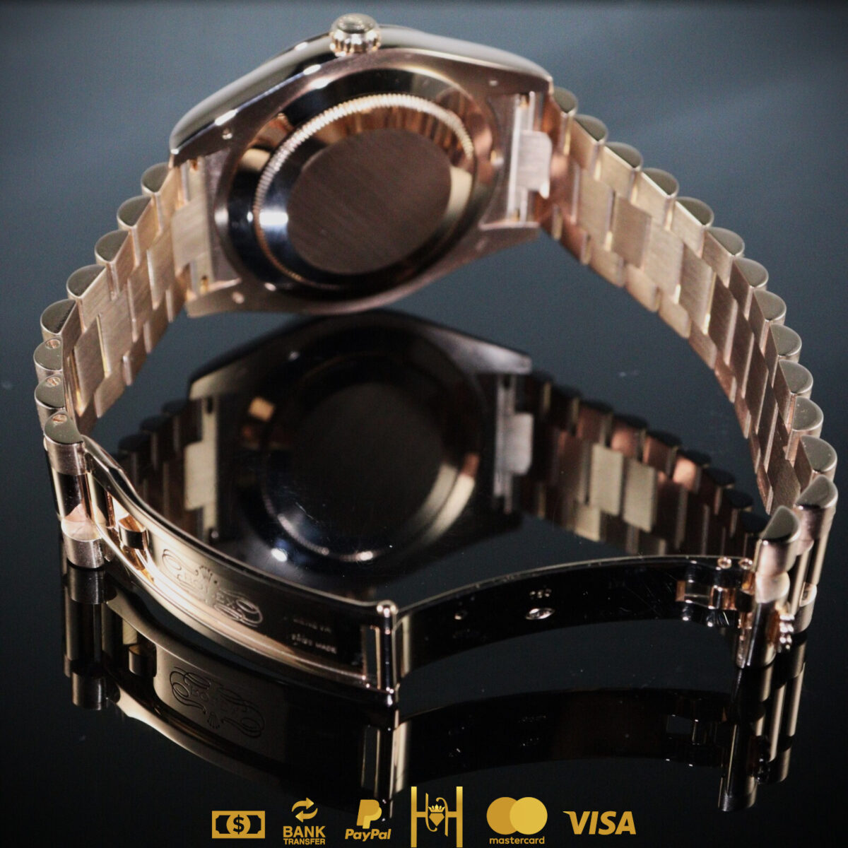 Rolex Day Date II President 41 mm en oro rosa 18k Chocolate - Imagen 4