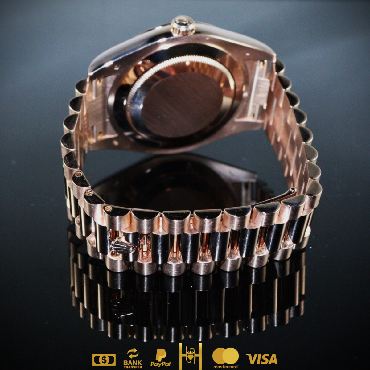 Rolex Day Date II President 41 mm en oro rosa 18k Chocolate - Imagen 3
