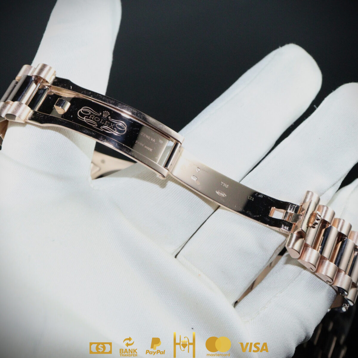 Rolex Day Date II President 41 mm en oro rosa 18k Chocolate - Imagen 10