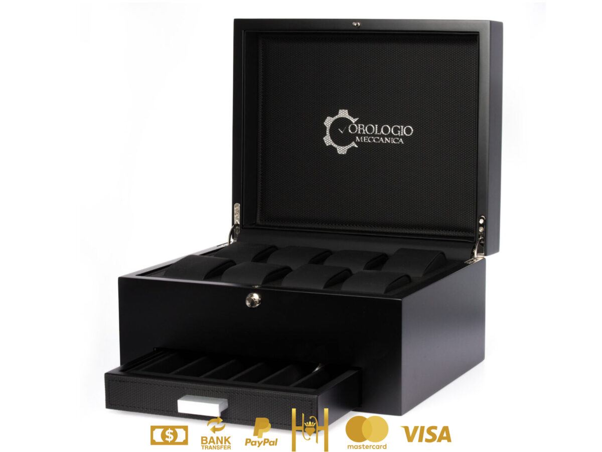 Estuche de almacenaje para relojes con capacidad para ocho relojes