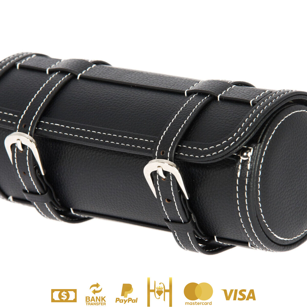 Estuche viajero de almacenaje con capacidad para 3 relojes