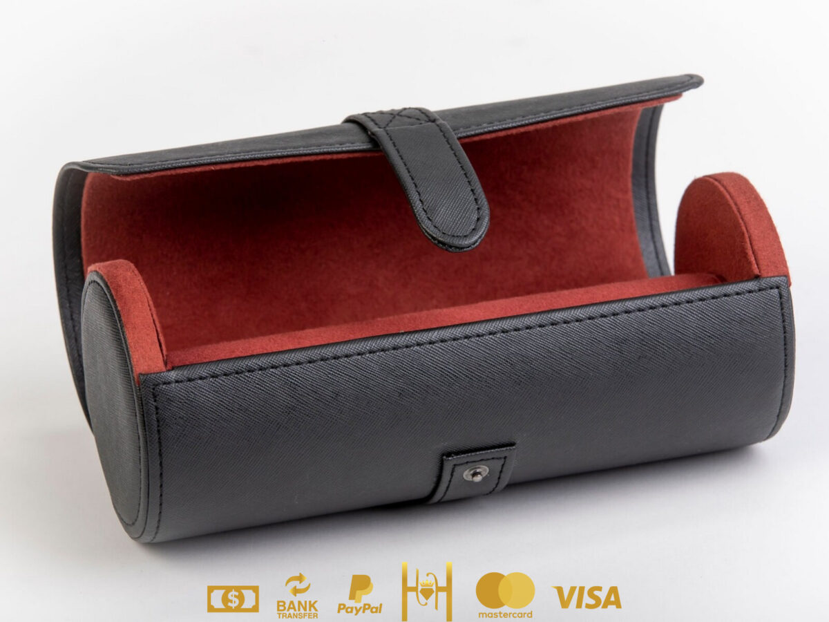 Estuche viajero de almacenaje con capacidad para 3 relojes - Imagen 2