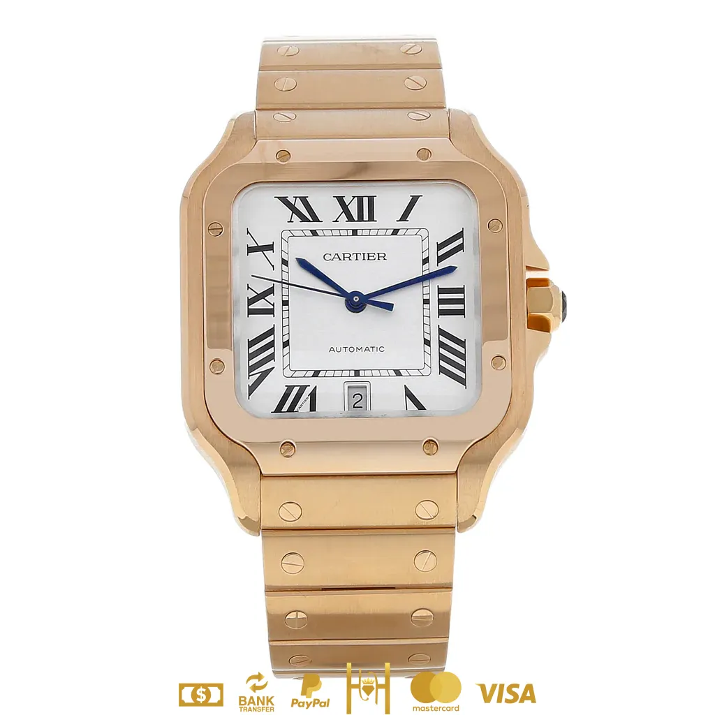 Cartier Santos en oro rosa 18 kilates