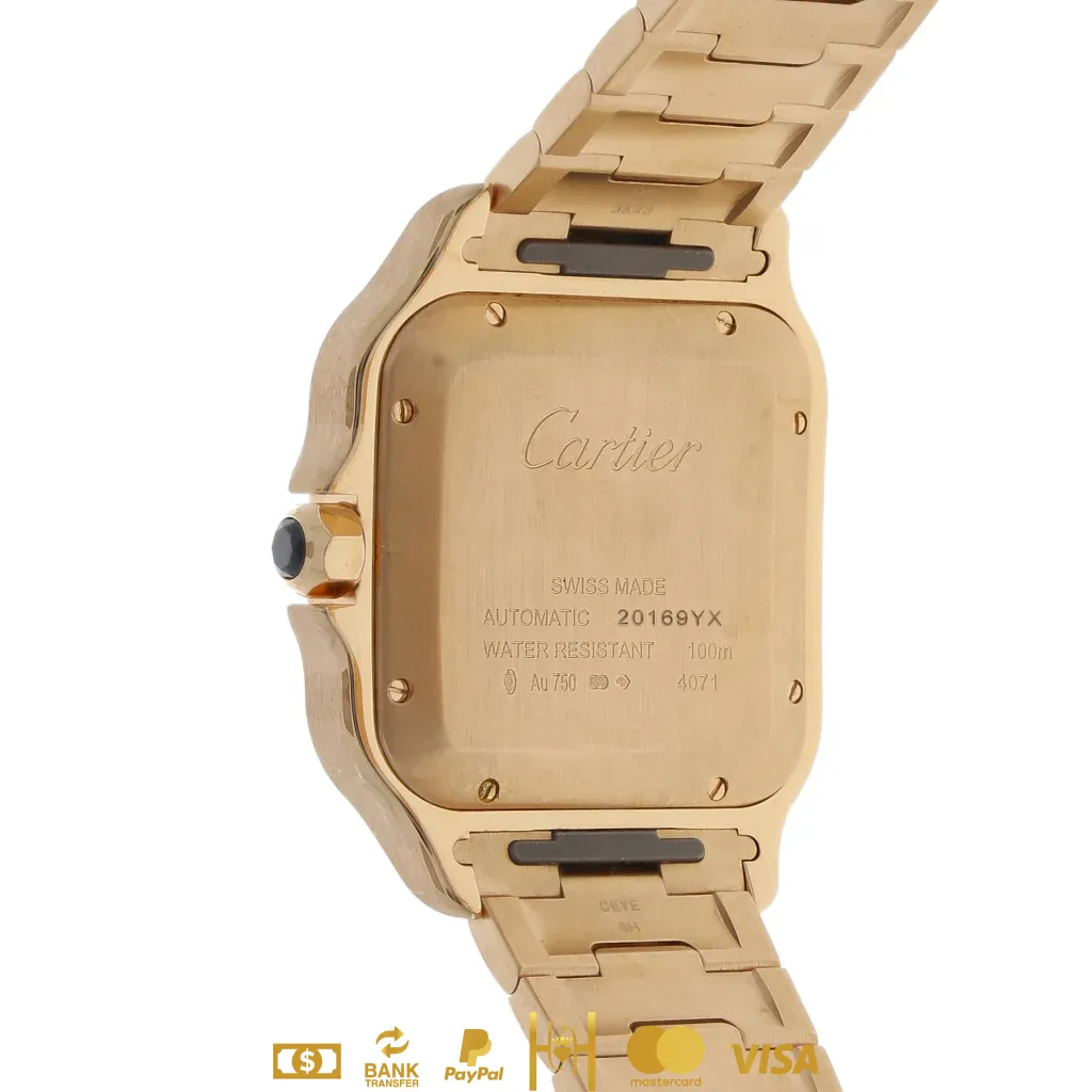 Cartier Santos en oro rosa 18 kilates - Imagen 5
