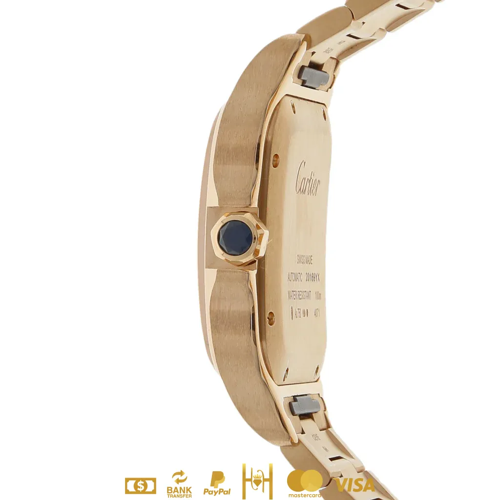 Cartier Santos en oro rosa 18 kilates - Imagen 4