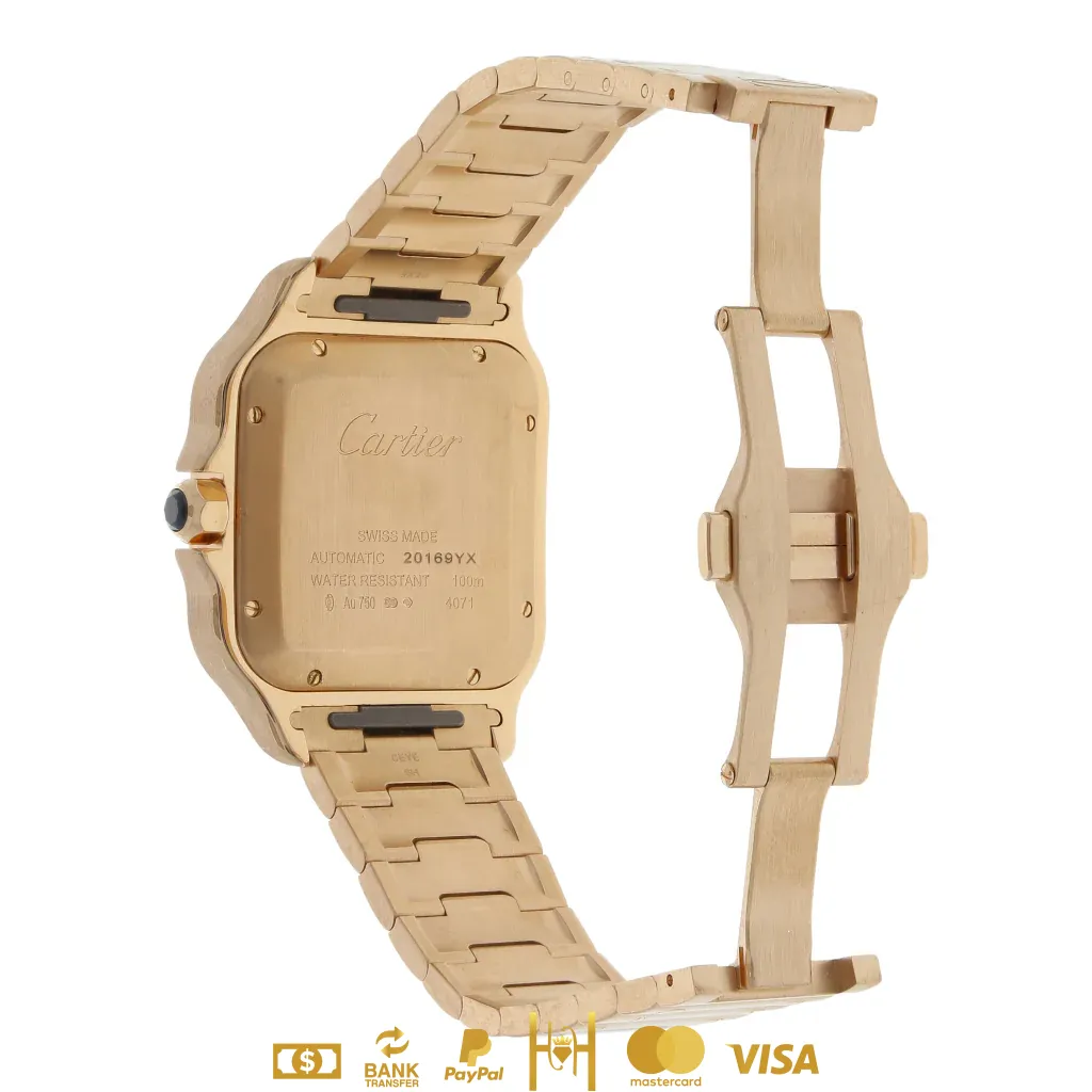 Cartier Santos en oro rosa 18 kilates - Imagen 3