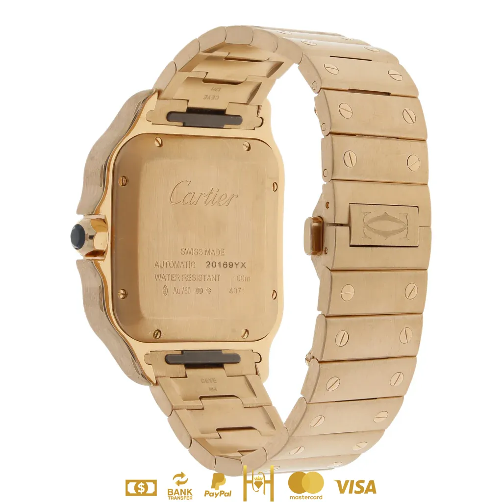 Cartier Santos en oro rosa 18 kilates - Imagen 2