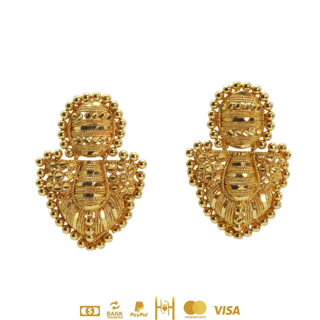 Aretes de la India 22k