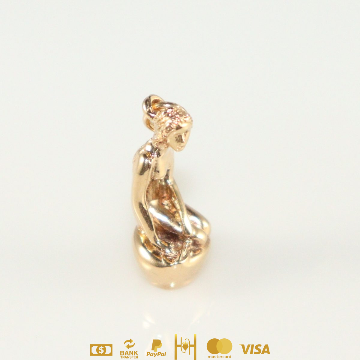 Dije Estatua de la Sirenita de Copenhagen 14k